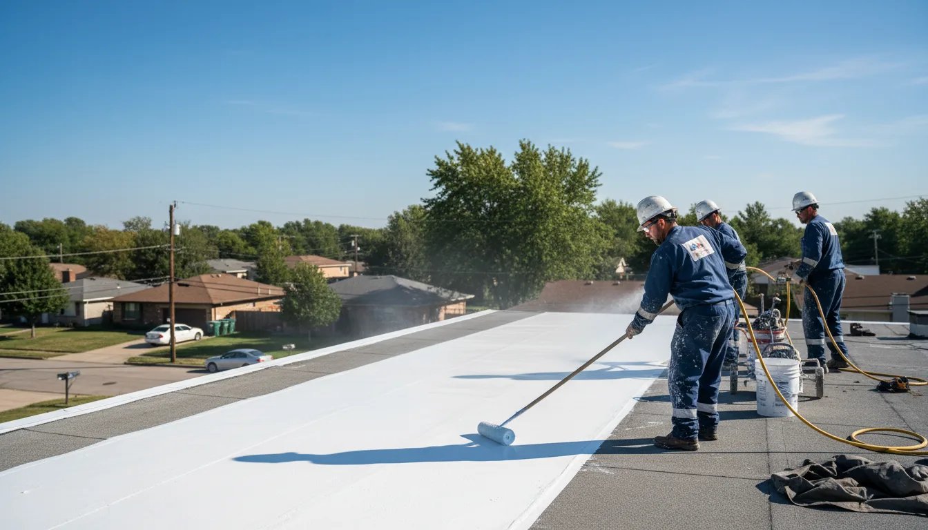 Commercial roof coating in Bay Center, WA near me